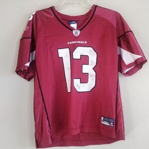 Women's Size XL Red Cardinals Jersey 13 warner Reebok NFL